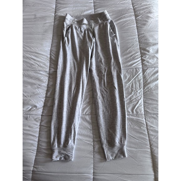 lululemon athletica Pants - Lululemon Warm Down Jogger Size 4 Soft Touch Heathered Core Ultra Light Grey EUC